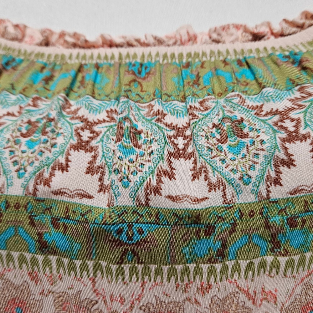 Cotton Candy LA Off The Shoulder Long Sleeve Floral Shorts Romper Size Medium - Picture 6 of 11